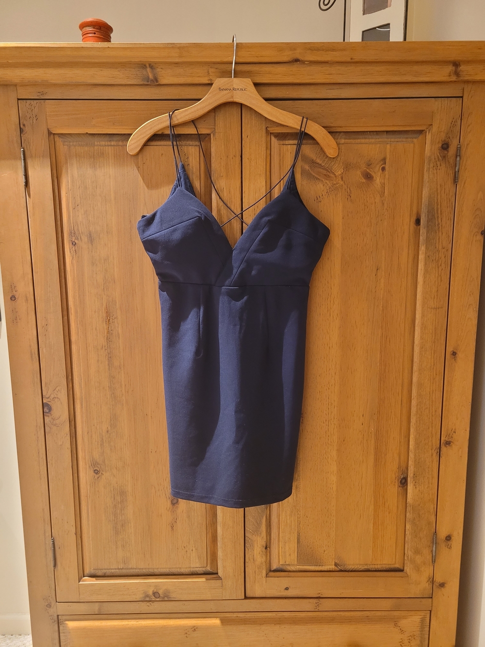 Angel Biba Navy Zip-Back Dress